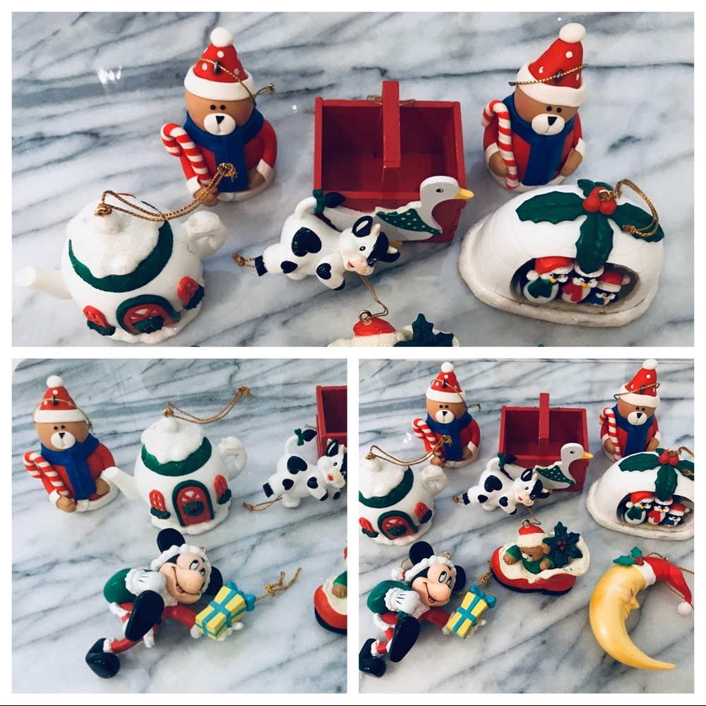 9 Christmas tree ornaments